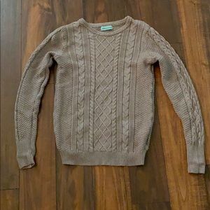 Cable knit sweater